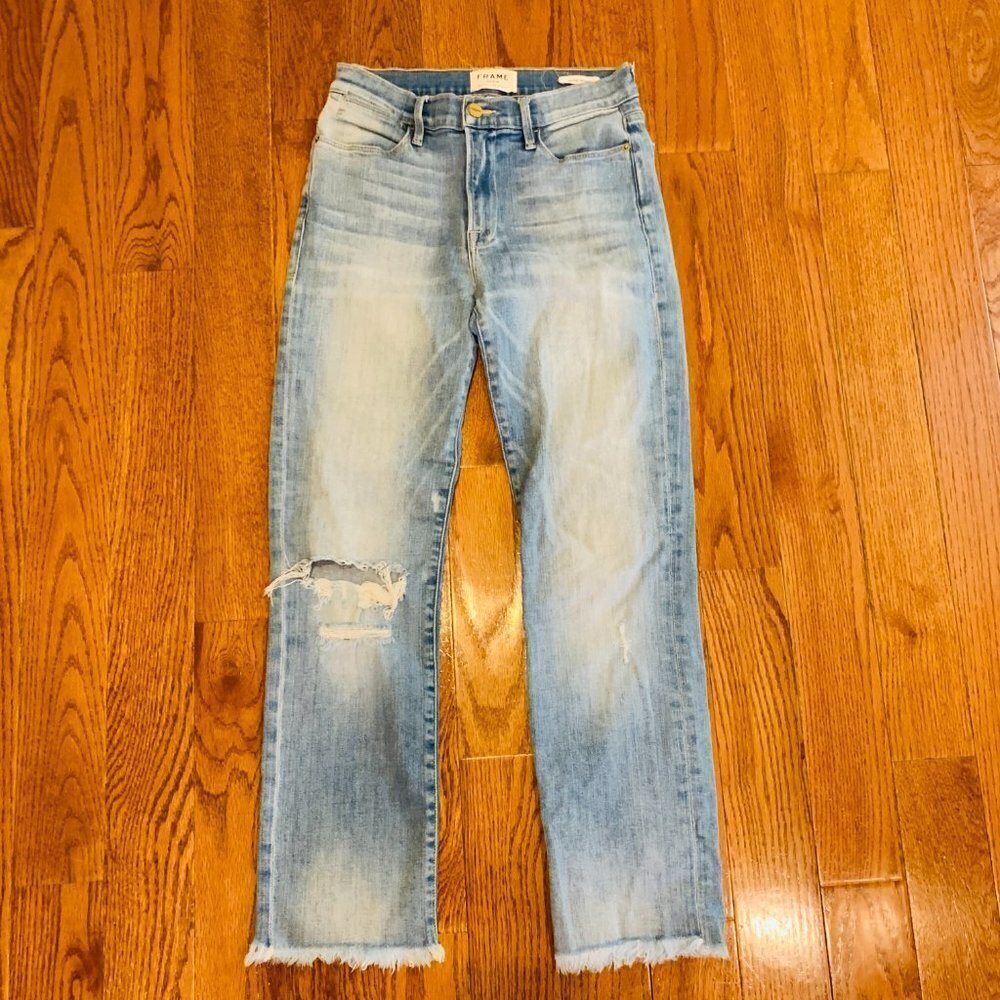 Frame Le High Straight Jeans Size 27 - Picture 3 of 12